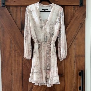 White House Black Market Snake Skin Print Dress - Size 4